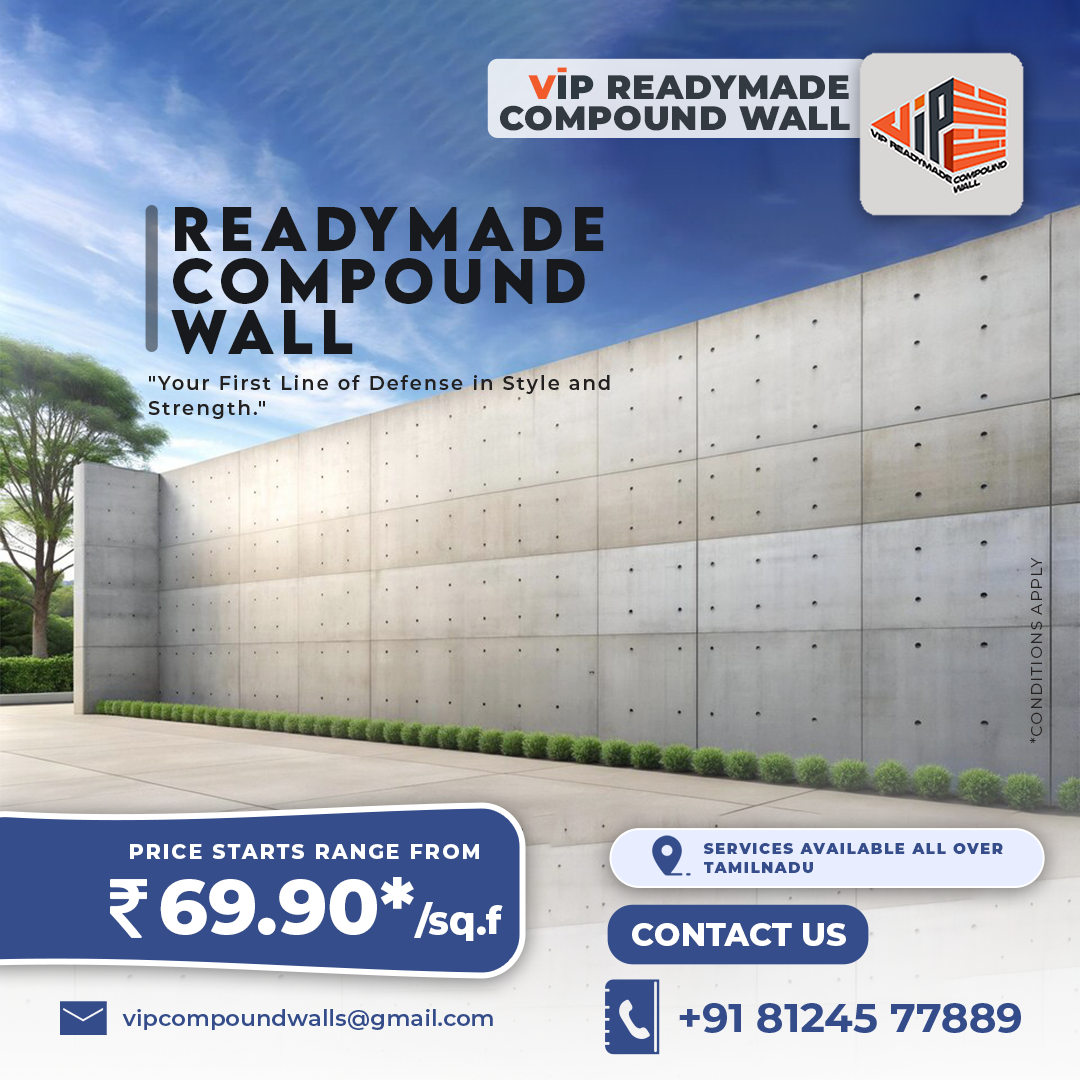 Readymade compound wall promotional poster