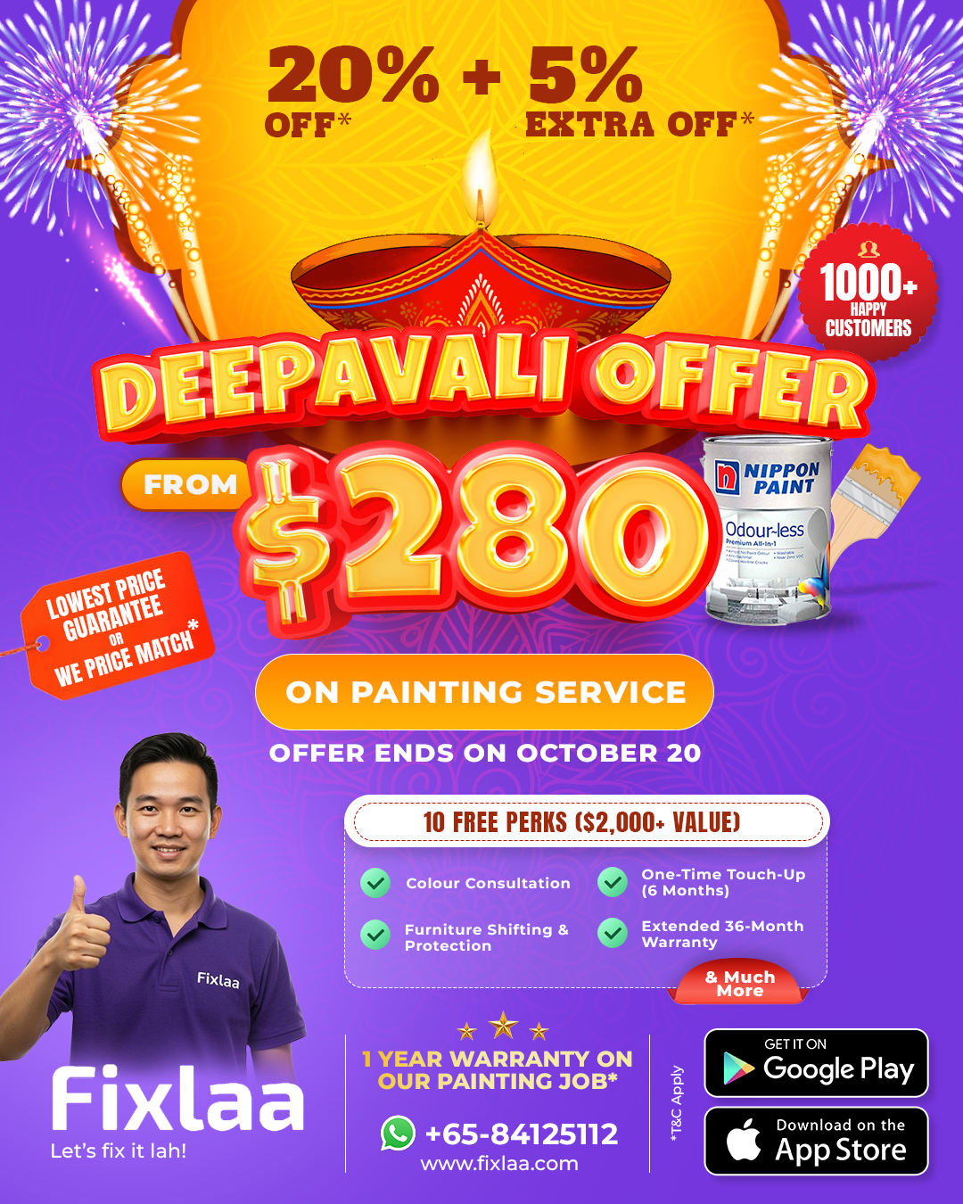 Deepavali promotional offer for painting services
